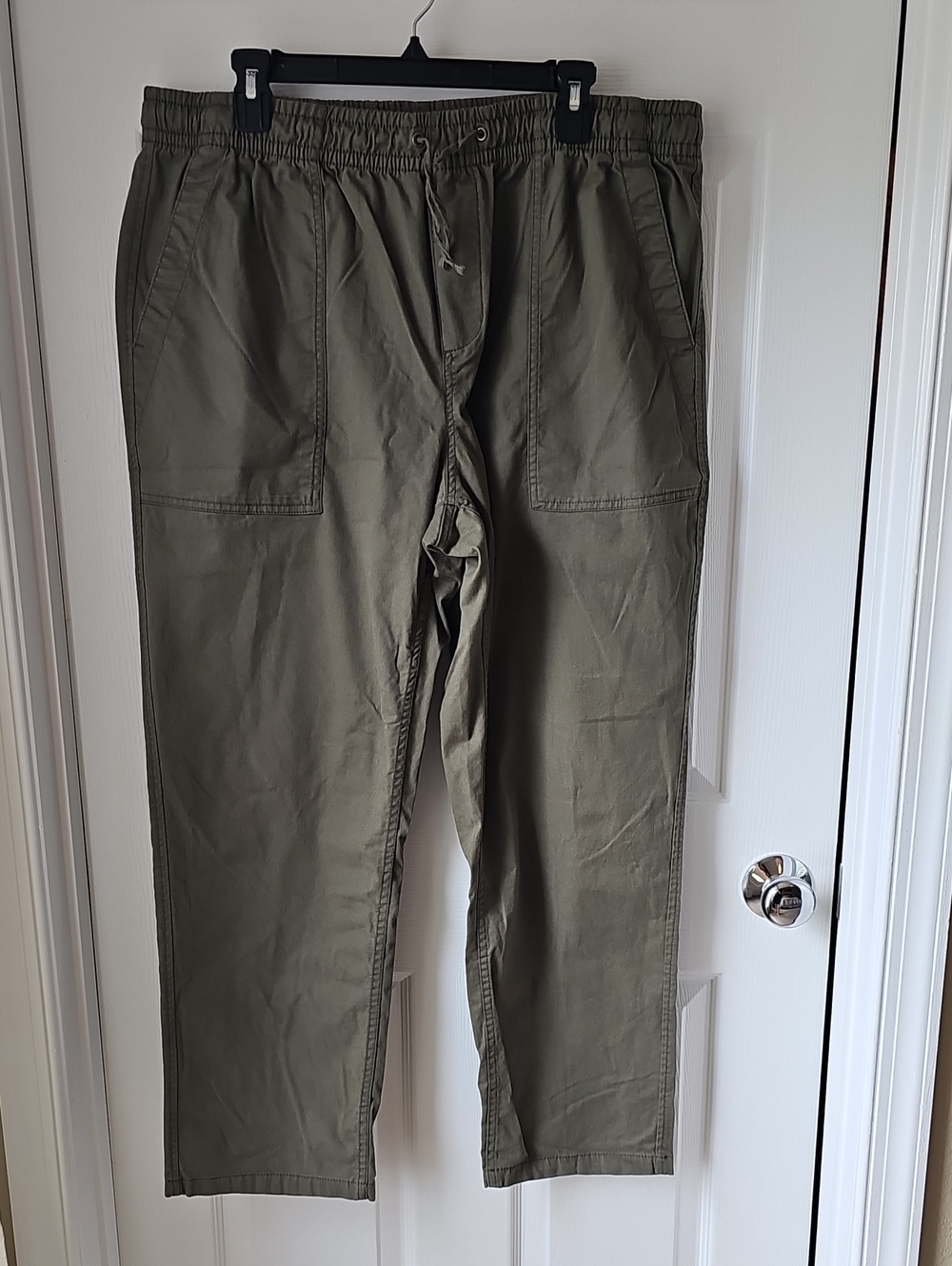 Old Navy Olive Green Drawstring Utility Chinos
